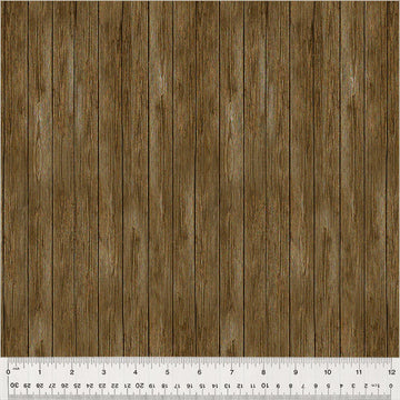 Boho Chicks Brown Wood Fabric Yardage