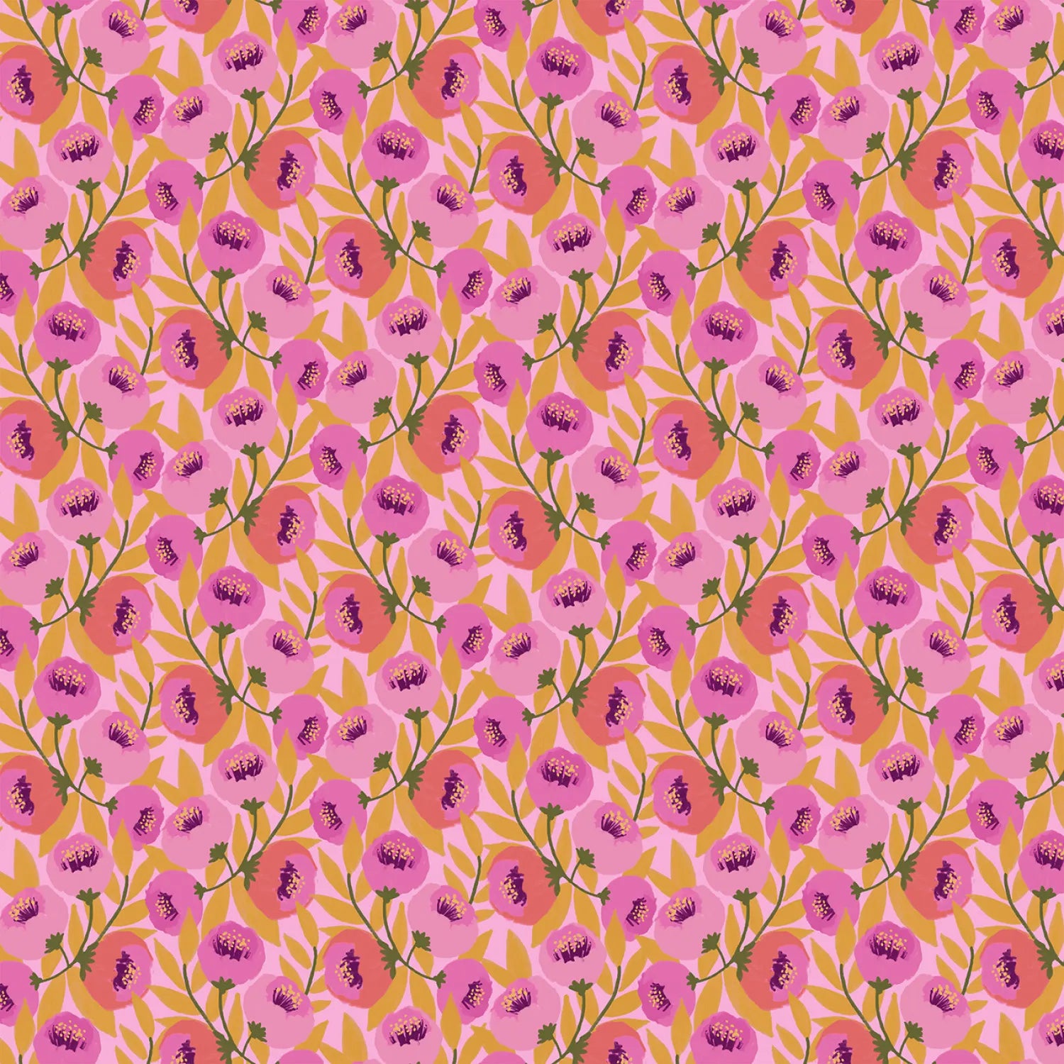 Dayspring Garland Pink Yardage