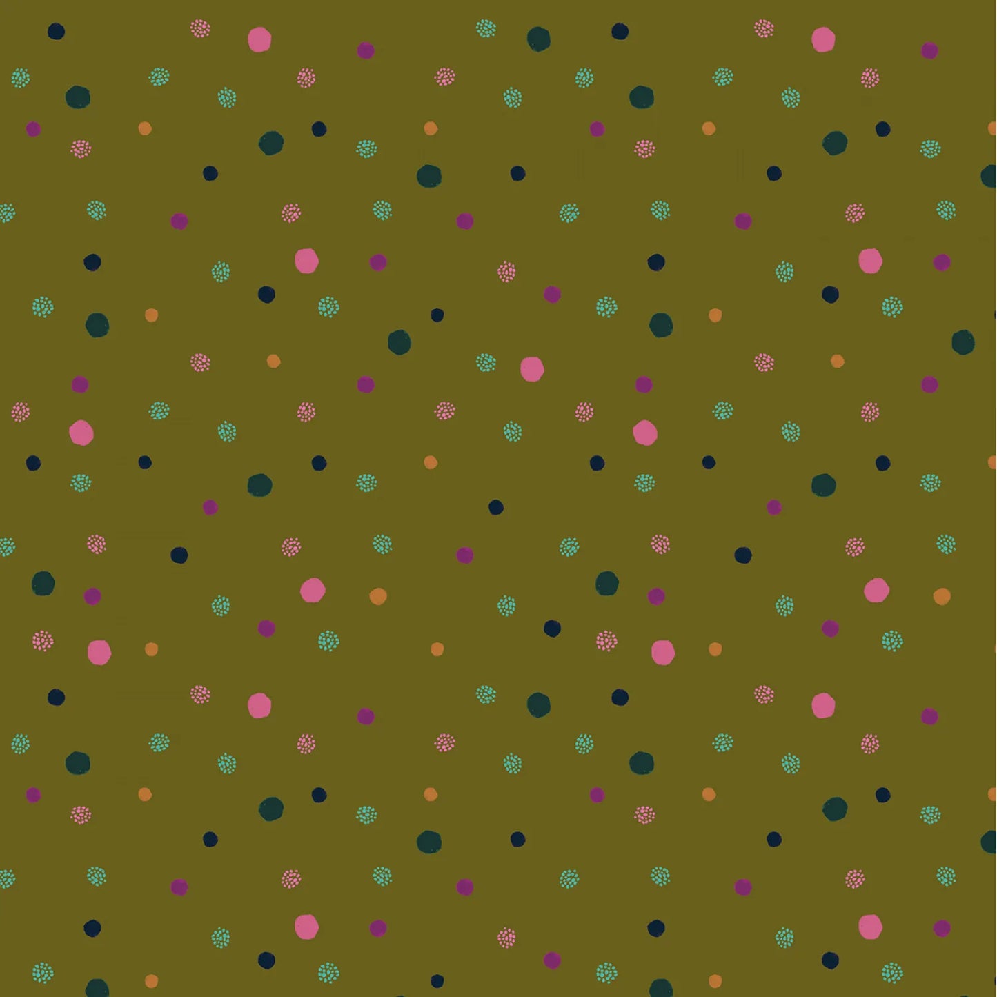 Dayspring Dot Olive Yardage
