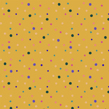 Dayspring Dot Golden Ochre Yardage