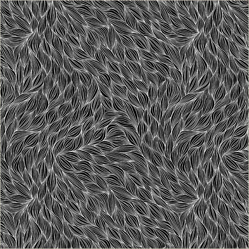 Pen and Petal Black Rhythm Fabric Yardage