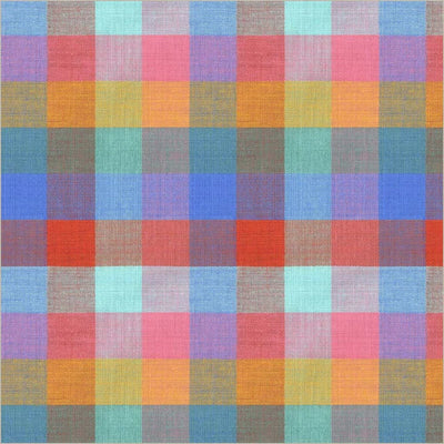 Cheerful Check Multi 108" Wide Quilt Backing Fabric