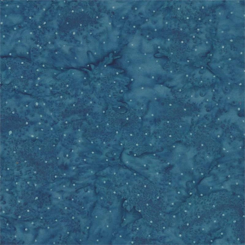 Cotton Candy Blue Dots batik quilting fabric yardage