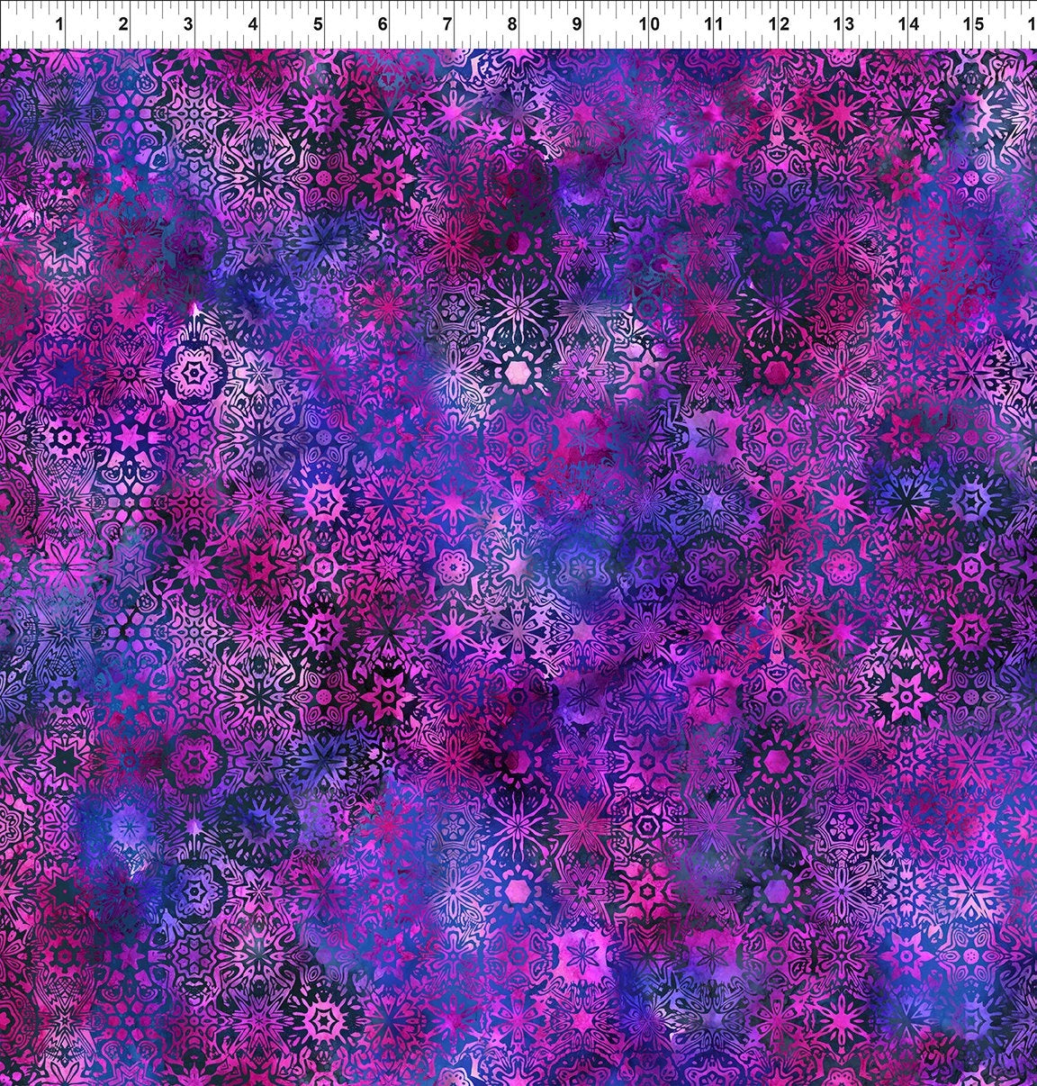 Impressions Magenta Small Mosaic Fabric Yardage