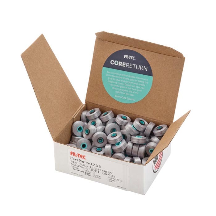 Magna-Glide Bobbins No. 60 - Light Grey