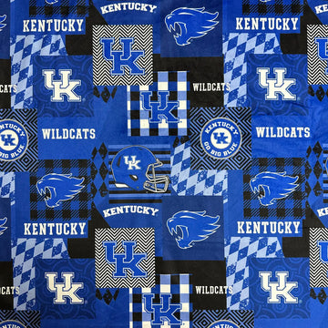 60" Minky Extra Wide Fabric University of Kentucky Geo