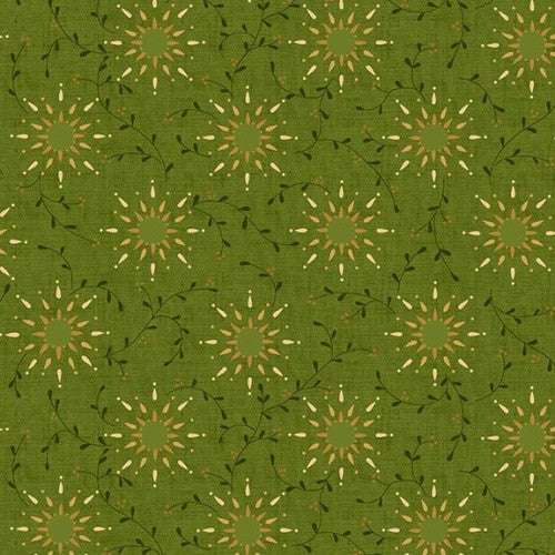 Prairie Vine - Green 108" Wide Quilt Backing Fabric, Available at Quilted Joy