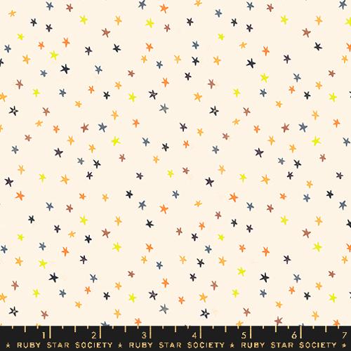 Good Spirits Cream Halloween Stars Fabric Yardage Product Photo