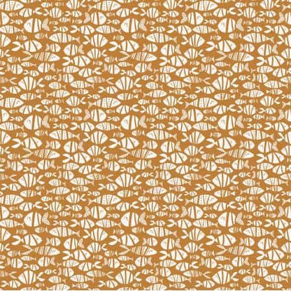 Water Babies Butterscotch Fish fabric yardage Available at Quilted Joy