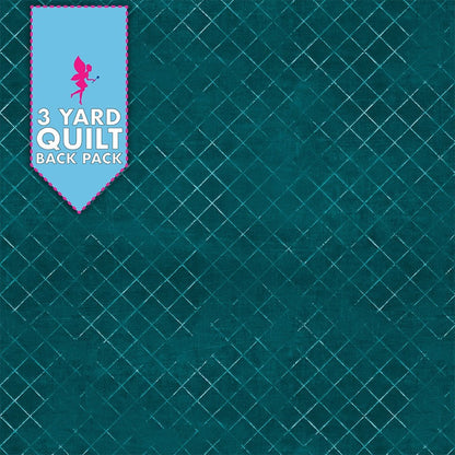 Trellis Dark Teal 108" 3 Yard Quilt Fabric Back Pack