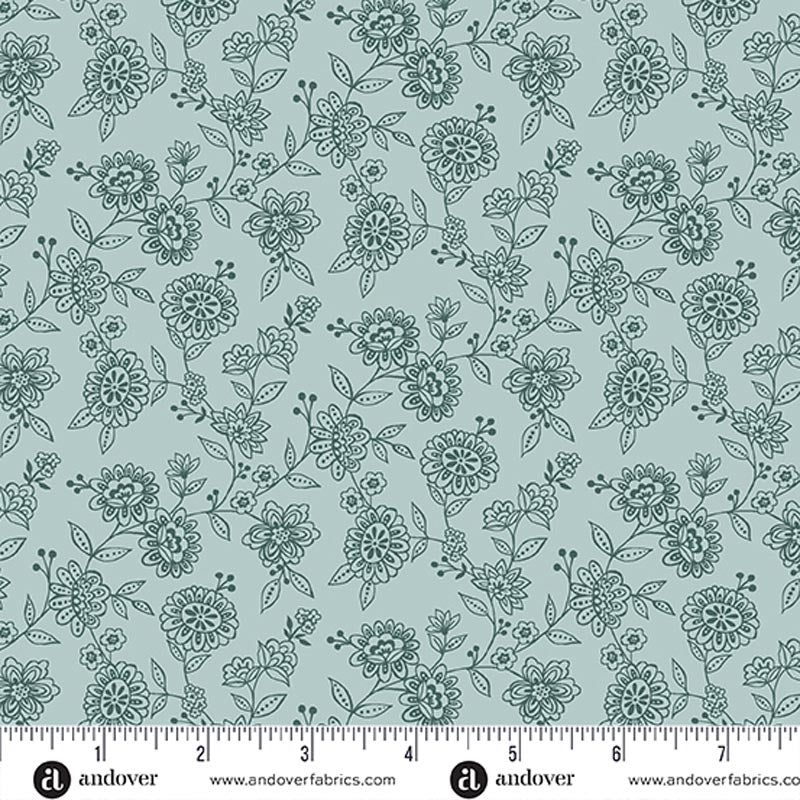 Revival Blue Trail Fabric Yardage