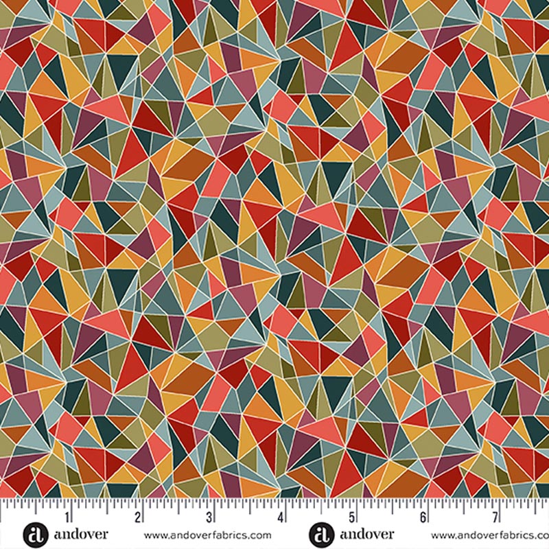 Revival Multicolor Mosaic Fabric Yardage