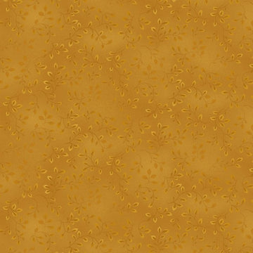 Folio Basics Gold Leaves Fabric Yardage