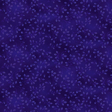 Folio Basics Royal Leaves Fabric Yardage