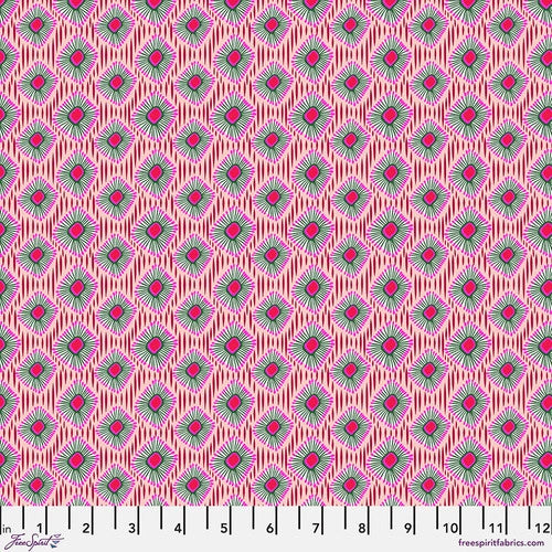 Paradise Blooms Diamond Opulence Pink Fabric Yardage