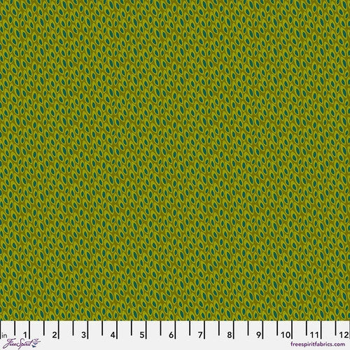 Paradise Blooms Petite Petals Olive Fabric Yardage