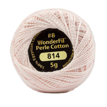Wonderfil Eleganza Perle Cotton Fair Pink 814 - quilting supply from Quilted Joy