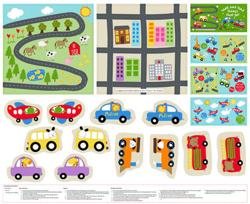 Huggable & Loveable Things That Go Playmat and Book Panel