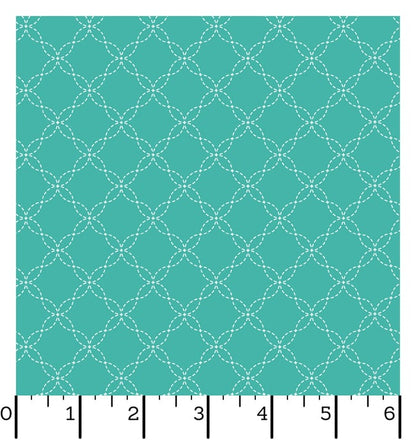 Ruler Kimberbell Basics Lattice Navy Fabric Yardage