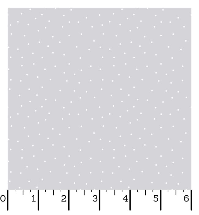 Ruler Kimberbell Basics Tiny Dots Grey Fabric Yardage