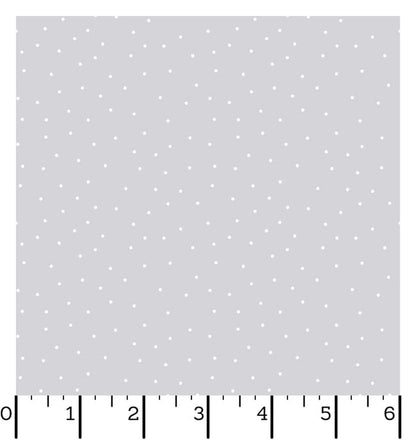 Ruler Kimberbell Basics Tiny Dots Grey Fabric Yardage