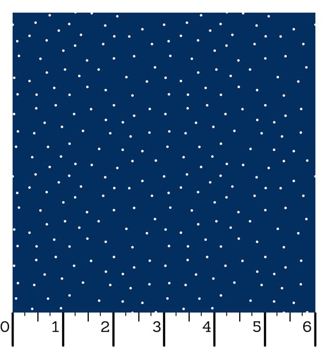 Ruler Kimberbell Basics Tiny Dots Navy Fabric Yardage