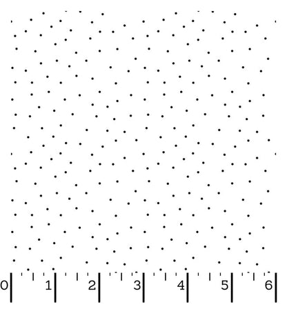 Ruler Kimberbell Basics Tiny Dots White on White Fabric Yardage