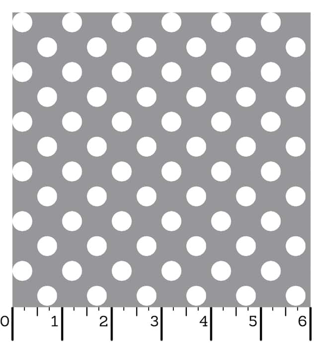 Ruler Kimberbell Basics Dots Grey Fabric Yardage