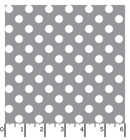 Ruler Kimberbell Basics Dots Grey Fabric Yardage