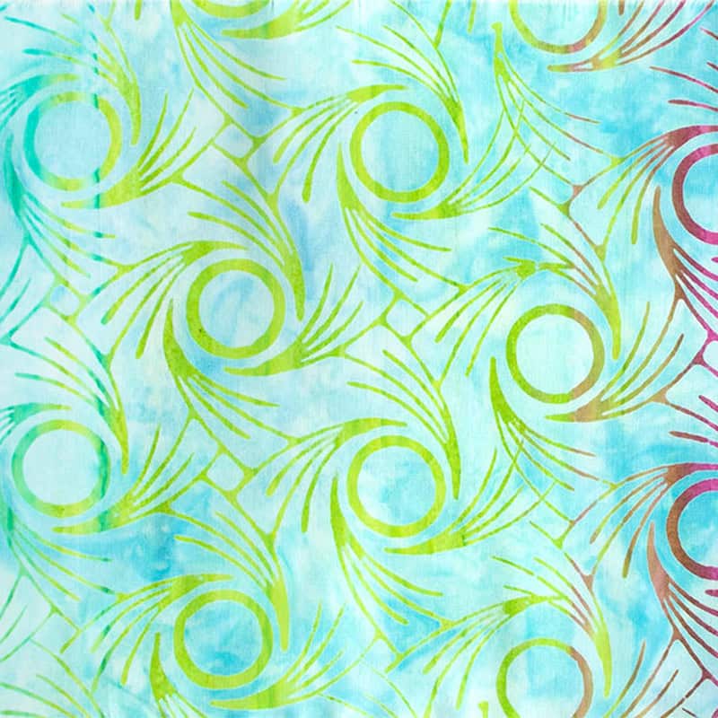 Whirlpool Light Blue Swirl Ombre Fabric Yardage