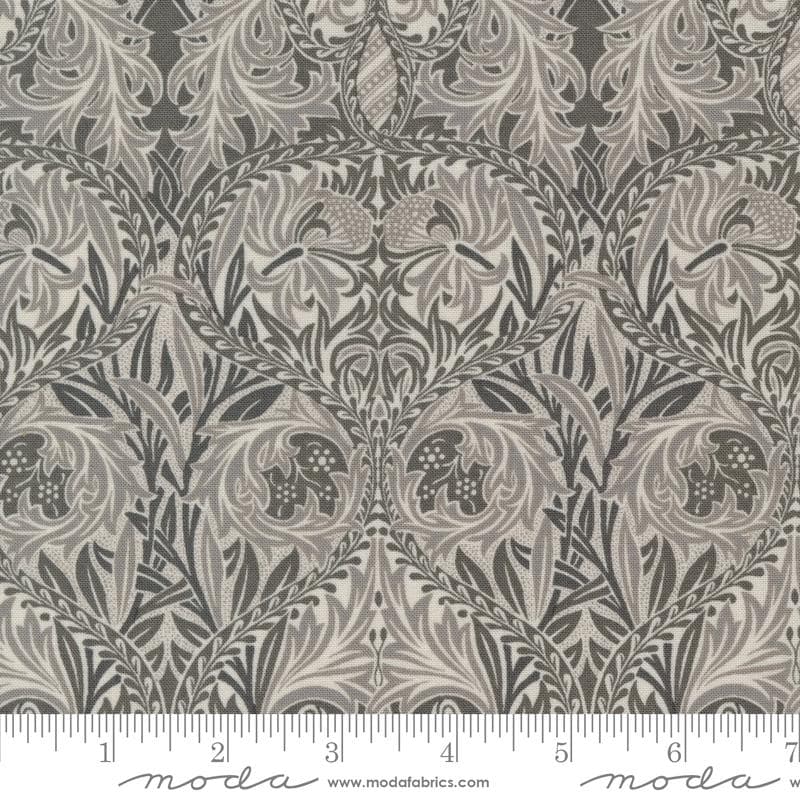 Ebony Suite Iris Damask Dove Fabric Yardage