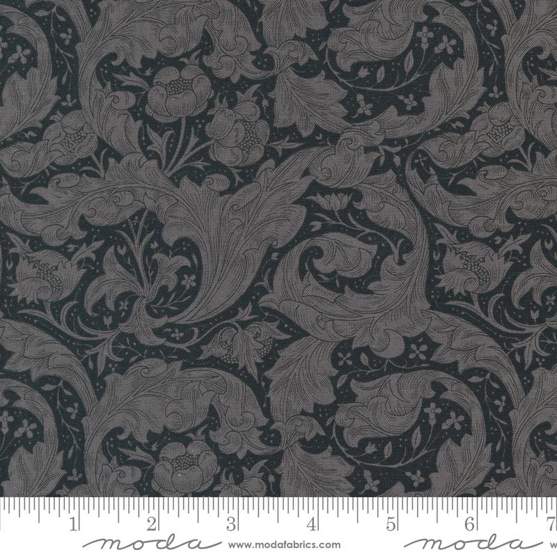 Ebony Suite Bachelors Button Ebony Fabric Yardage