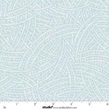 Tangled Powder Blue Fabric Yardage - quilt fabric for sewing and quilting projects
