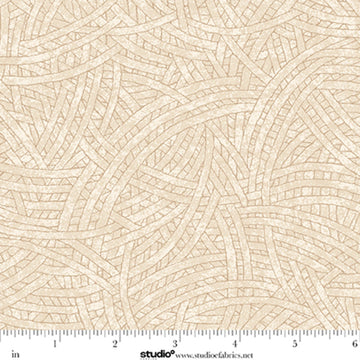 Tangled Dusty Taupe Fabric Yardage - quilt fabric for sewing and quilting projects