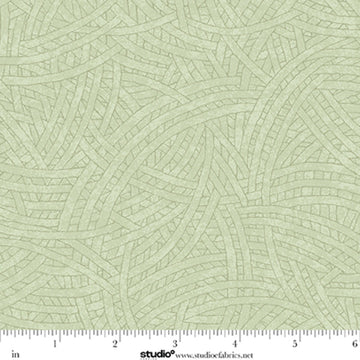 Tangled Lichen Green Fabric Yardage - quilt fabric for sewing and quilting projects
