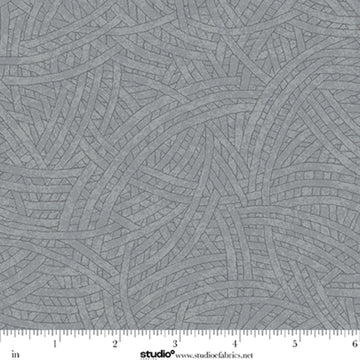 Tangled Slate Gray Fabric Yardage - quilt fabric for sewing and quilting projects