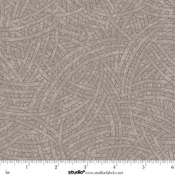 Tangled Slate Mushroom Fabric Yardage - quilt fabric for sewing and quilting projects