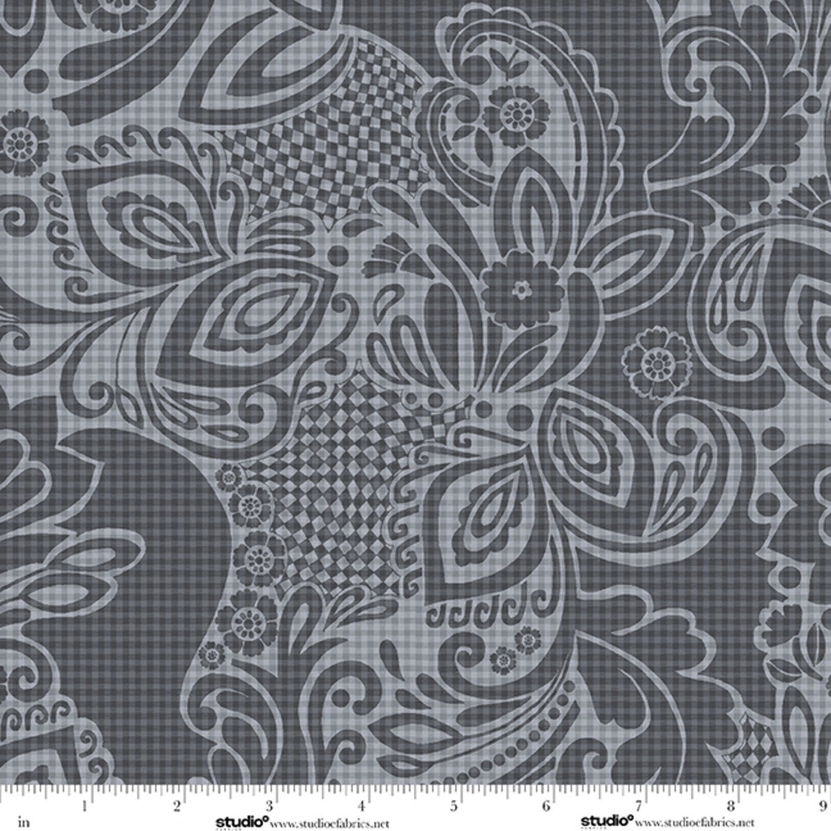 Modern Geometric Gray abstract art 118-inch wide quilt backing fabric