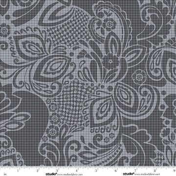 Modern Geometric Gray 118-inch wide 3-yard quilt fabric back pack bundle