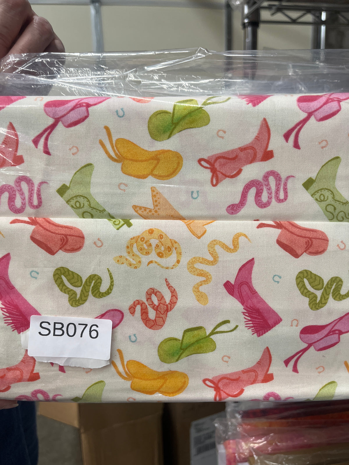 Cactus Rose Rodeo Western Toss quilting fabric short bolt