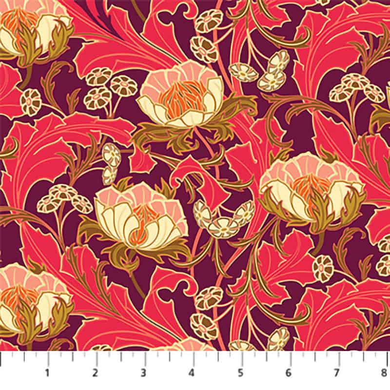 Wild Abandon Plum Wanderlust Fabric Yardage