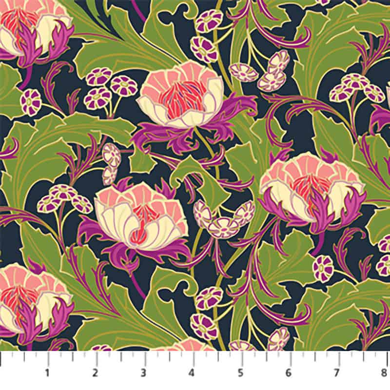 Wild Abandon Midnight Wanderlust Fabric Yardage