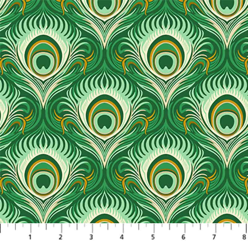 Wild Abandon Teal Rogue & Seduction Fabric Yardage