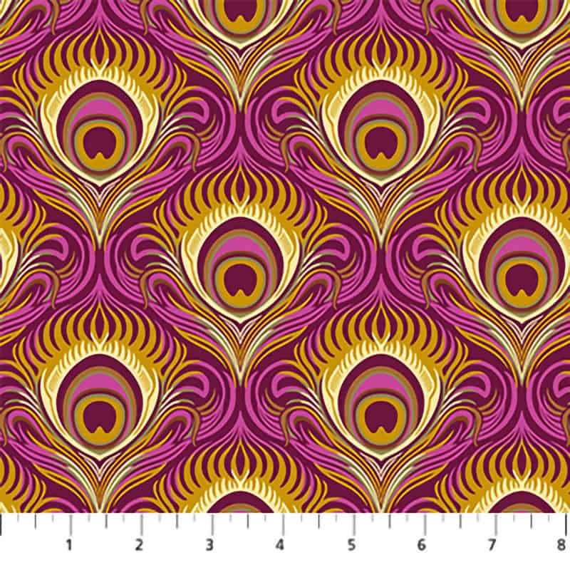 Wild Abandon Plum Rogue & Seduction Fabric Yardage