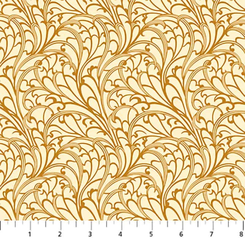 Wild Abandon Gold Passing Fancy Fabric Yardage