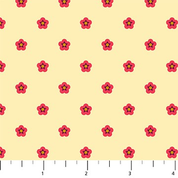 Wild Abandon Cream Whimsy Fabric Yardage