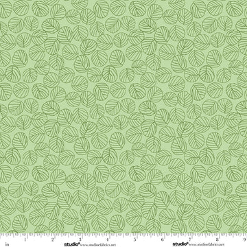 Bar Harbor pistachio leaf texture cotton quilting fabric yardage