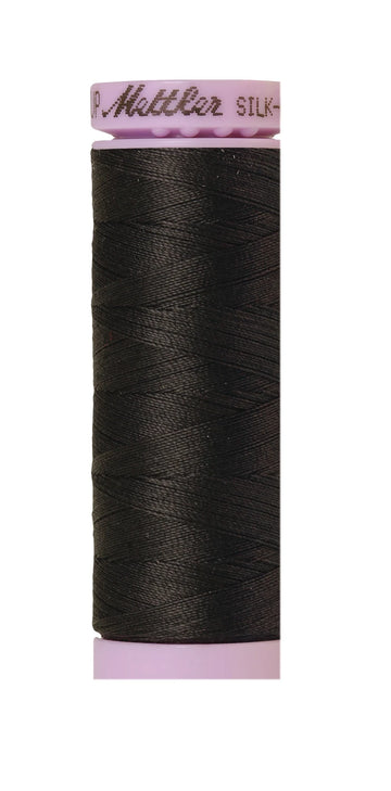 Mettler Cotton Silk Finish 50wt 150m charcoal thread for quilting and sewing