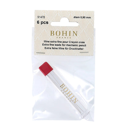 Bohin mechanical pencil refill 0.9mm white for quilt marking
