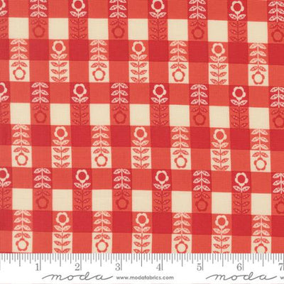The Henhouse Flower Plaid Checks and Gingham Barn Fabric Yardage